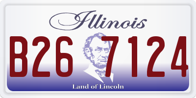 IL license plate B267124