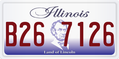 IL license plate B267126