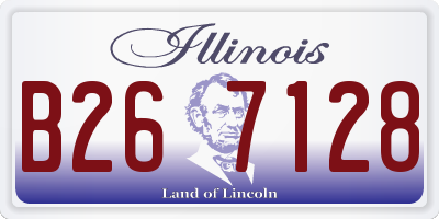 IL license plate B267128