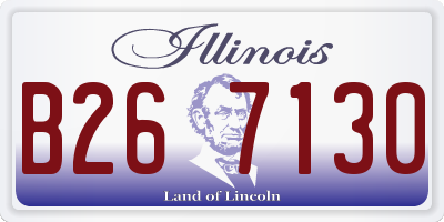 IL license plate B267130