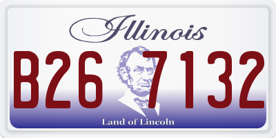 IL license plate B267132