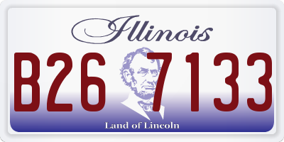 IL license plate B267133