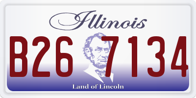 IL license plate B267134