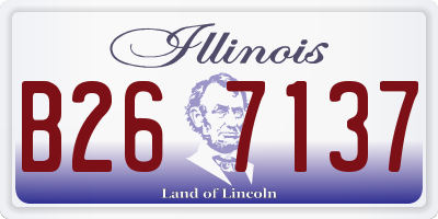 IL license plate B267137