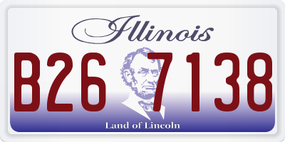 IL license plate B267138