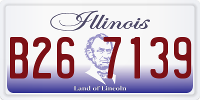 IL license plate B267139