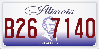 IL license plate B267140