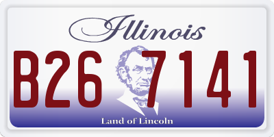 IL license plate B267141