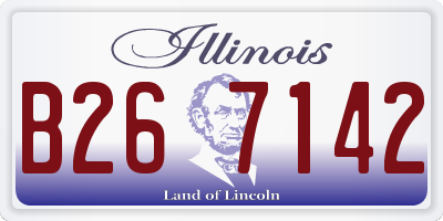IL license plate B267142