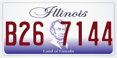IL license plate B267144