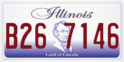 IL license plate B267146