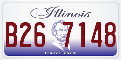 IL license plate B267148