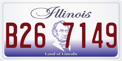 IL license plate B267149