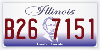 IL license plate B267151