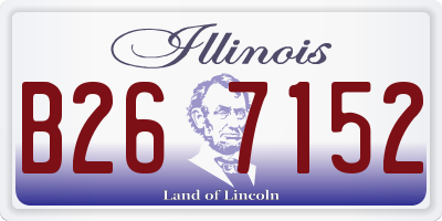 IL license plate B267152