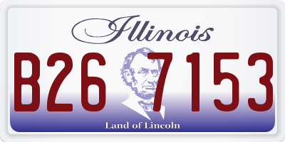 IL license plate B267153
