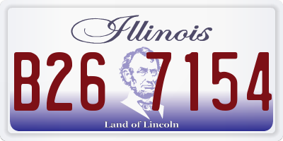 IL license plate B267154