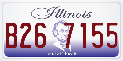 IL license plate B267155