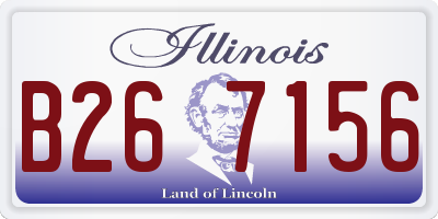 IL license plate B267156