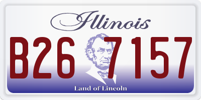 IL license plate B267157