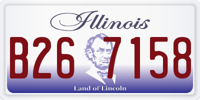 IL license plate B267158