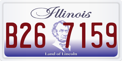 IL license plate B267159