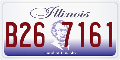 IL license plate B267161