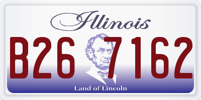 IL license plate B267162