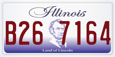 IL license plate B267164