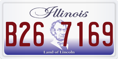 IL license plate B267169