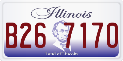 IL license plate B267170