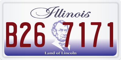 IL license plate B267171