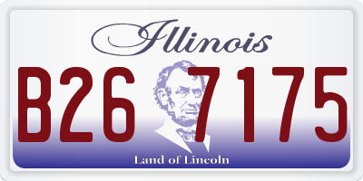 IL license plate B267175