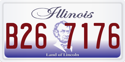 IL license plate B267176