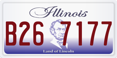 IL license plate B267177