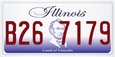 IL license plate B267179
