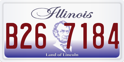 IL license plate B267184