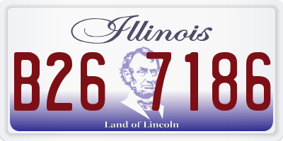 IL license plate B267186
