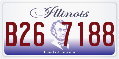IL license plate B267188