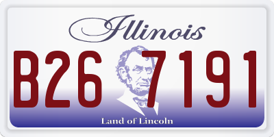 IL license plate B267191