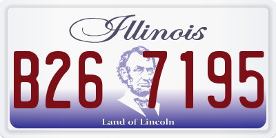 IL license plate B267195
