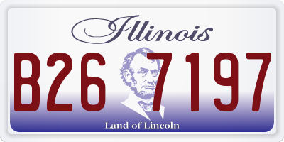 IL license plate B267197