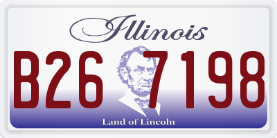 IL license plate B267198