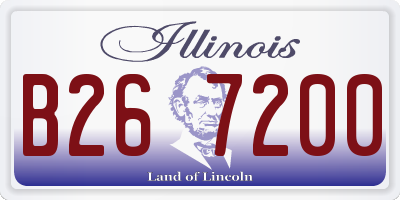 IL license plate B267200