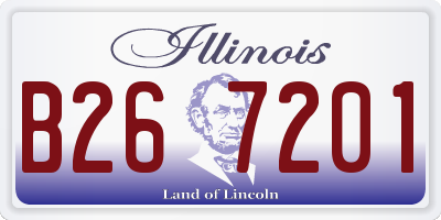 IL license plate B267201