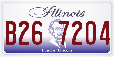 IL license plate B267204