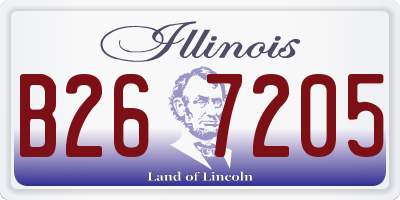 IL license plate B267205