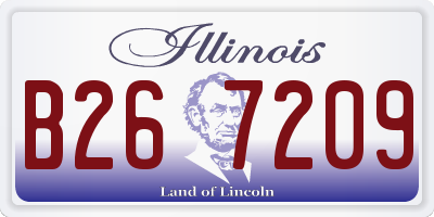 IL license plate B267209
