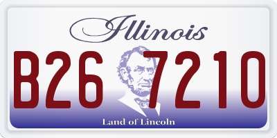 IL license plate B267210