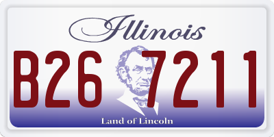 IL license plate B267211